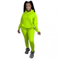 Ensemble de loisirs pour femmes en deux parties avec un sweat à capuche oversize et des leggings taille haute, coupe slim Echo Archive