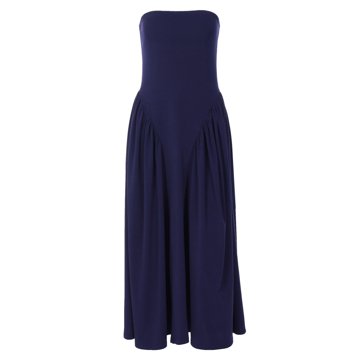 Robe maxi femme avec design sans épaules et coupe fluide Heidi-Mode