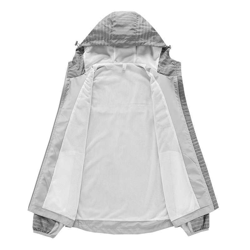 Veste de sport imperméable pour hommes avec capuche