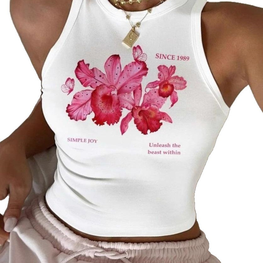 Débardeur sans manches pour femmes avec motif cerise joyeux R&B
