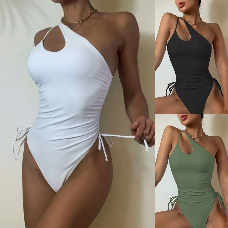 Maillot de bain une pièce pour femme avec motif ludique et coupe étroite R&B