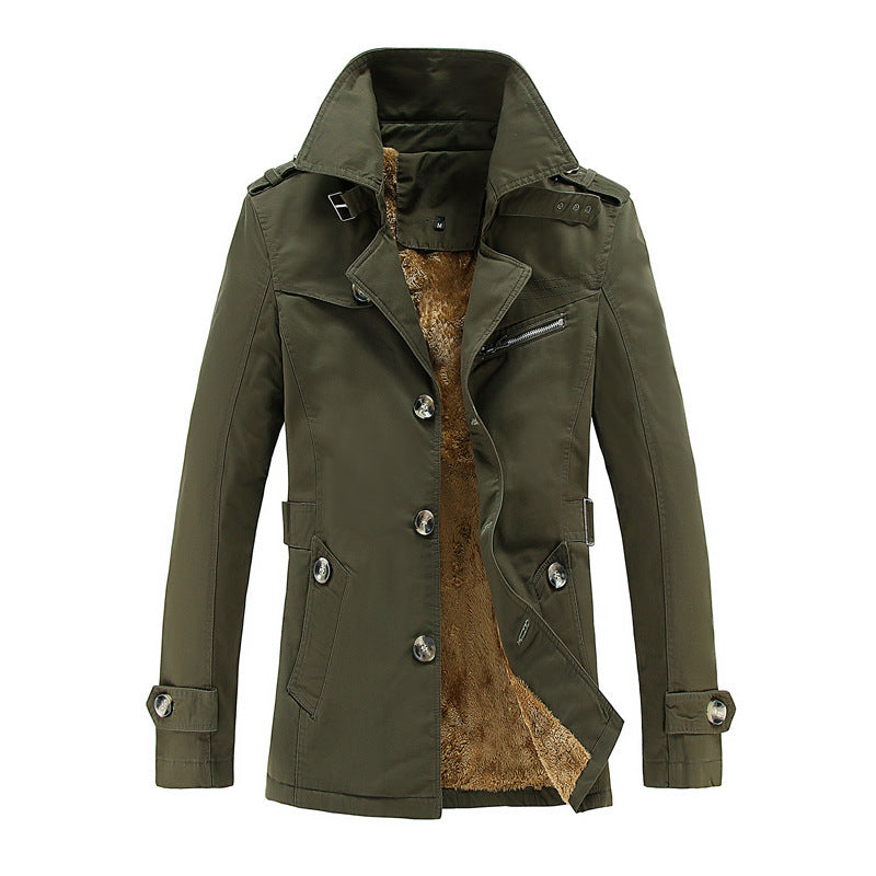 Veste blazer en coton décontractée pour hommes avec patte de boutonnage, poches plaquées et doublure rayée Echo Archiv