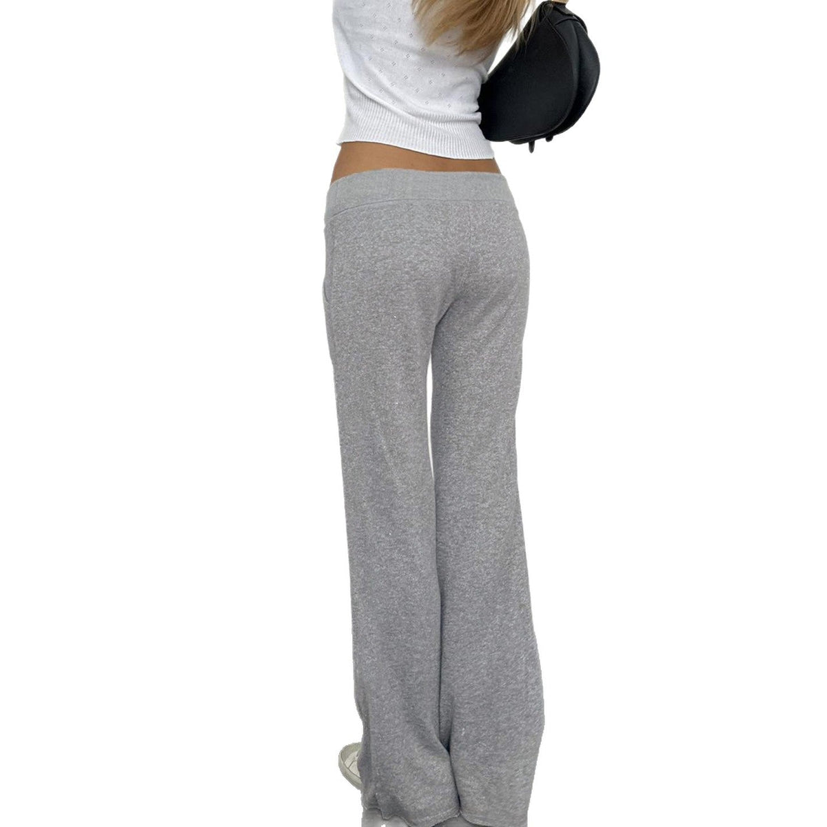 Pantalon de jogging évasé pour femmes avec cordon de serrage, poches latérales et imprimé Love frappant Echo Archiv