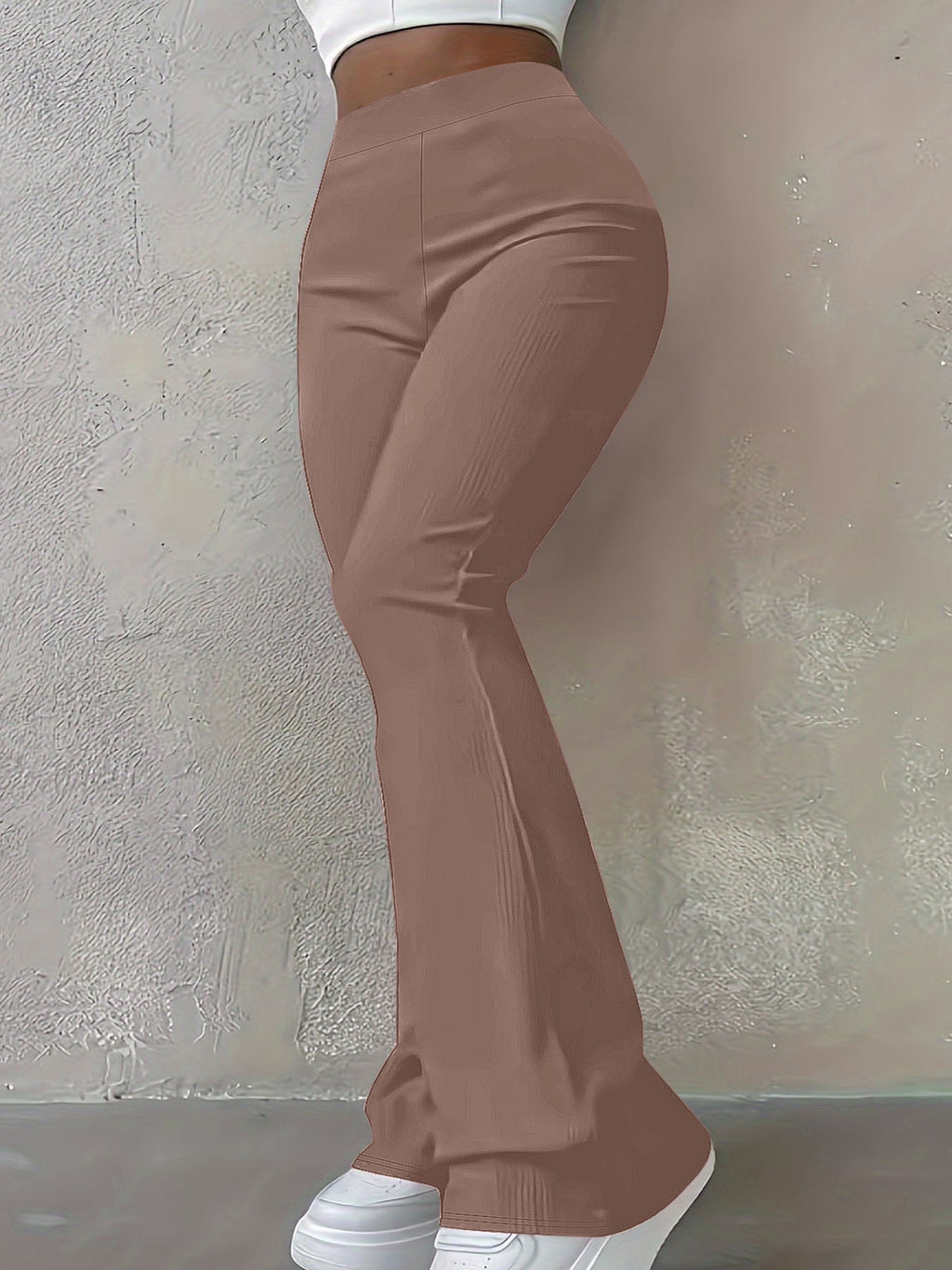 Pantalon Bootcut Taille Haute pour Femmes avec Coupe Sculptante Echoarchiv