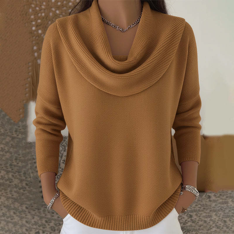 Pull Bootcut Stylé pour Femmes avec Col Cascading