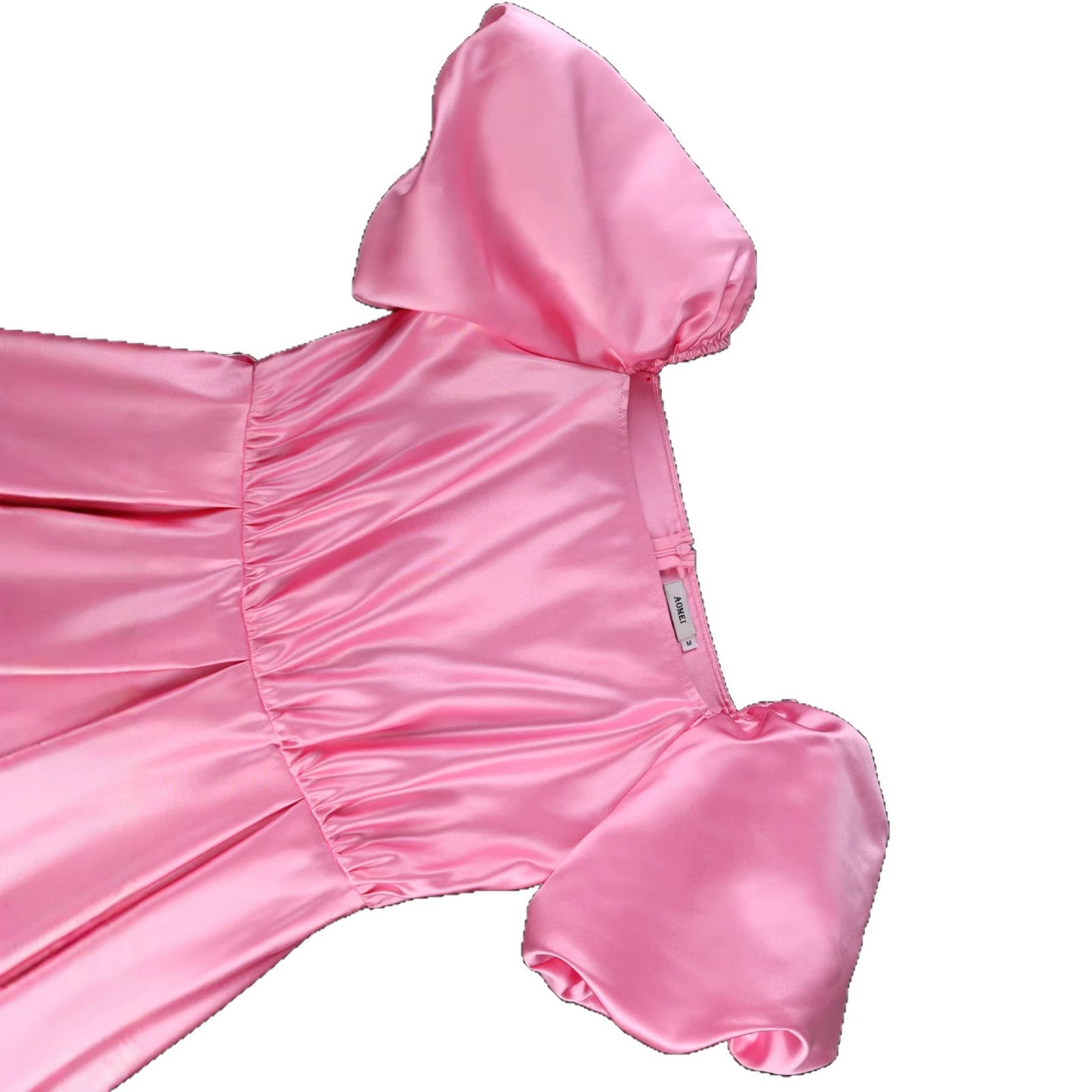 Robe légère pour femmes avec jupe en tulle chic et manches bouffantes R&B