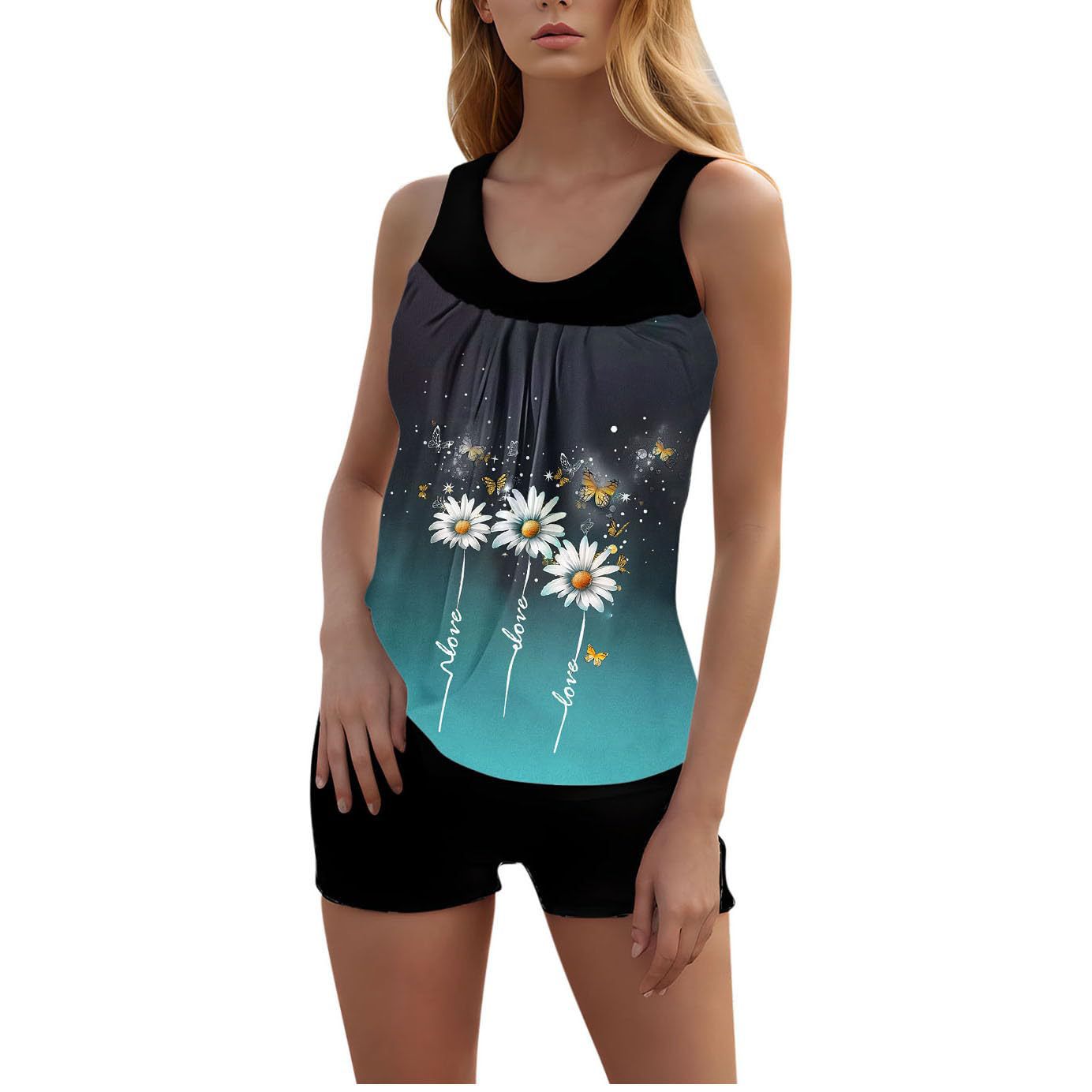 Tankini femme avec accents floraux Echo Archiv