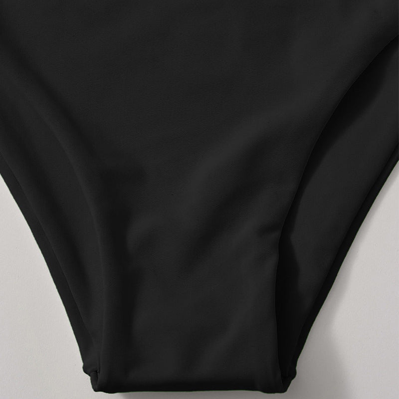 Bas de bikini taille haute pour femmes avec ceinture élégante R&B