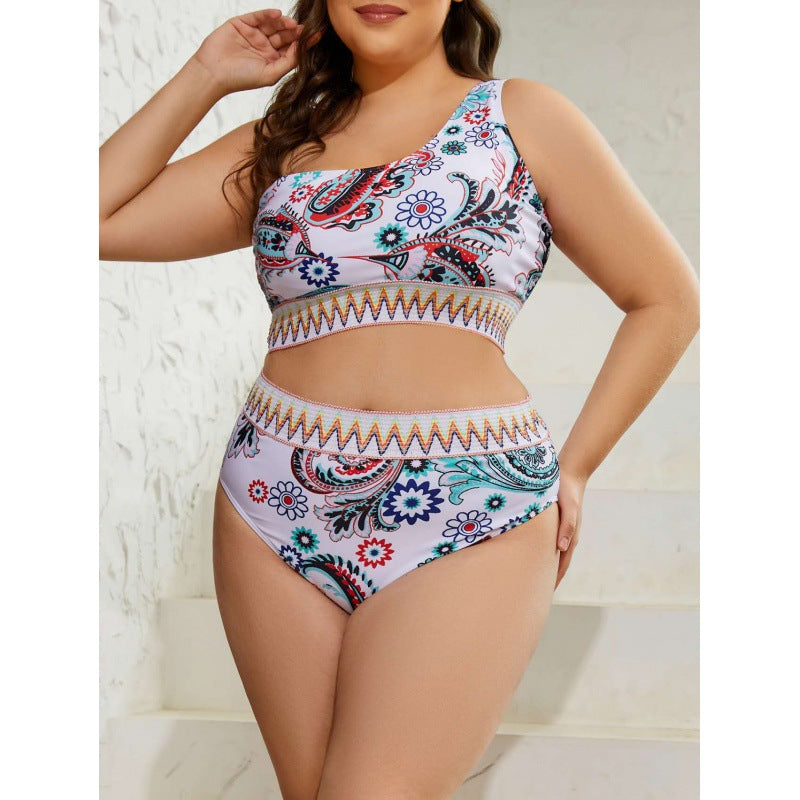 Bikini taille haute pour femmes avec ceinture rayée Echo Archiv