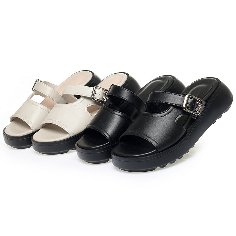 Sandales à brides confortables pour femmes avec sangle réglable et semelle rembourrée Heidi-Mode