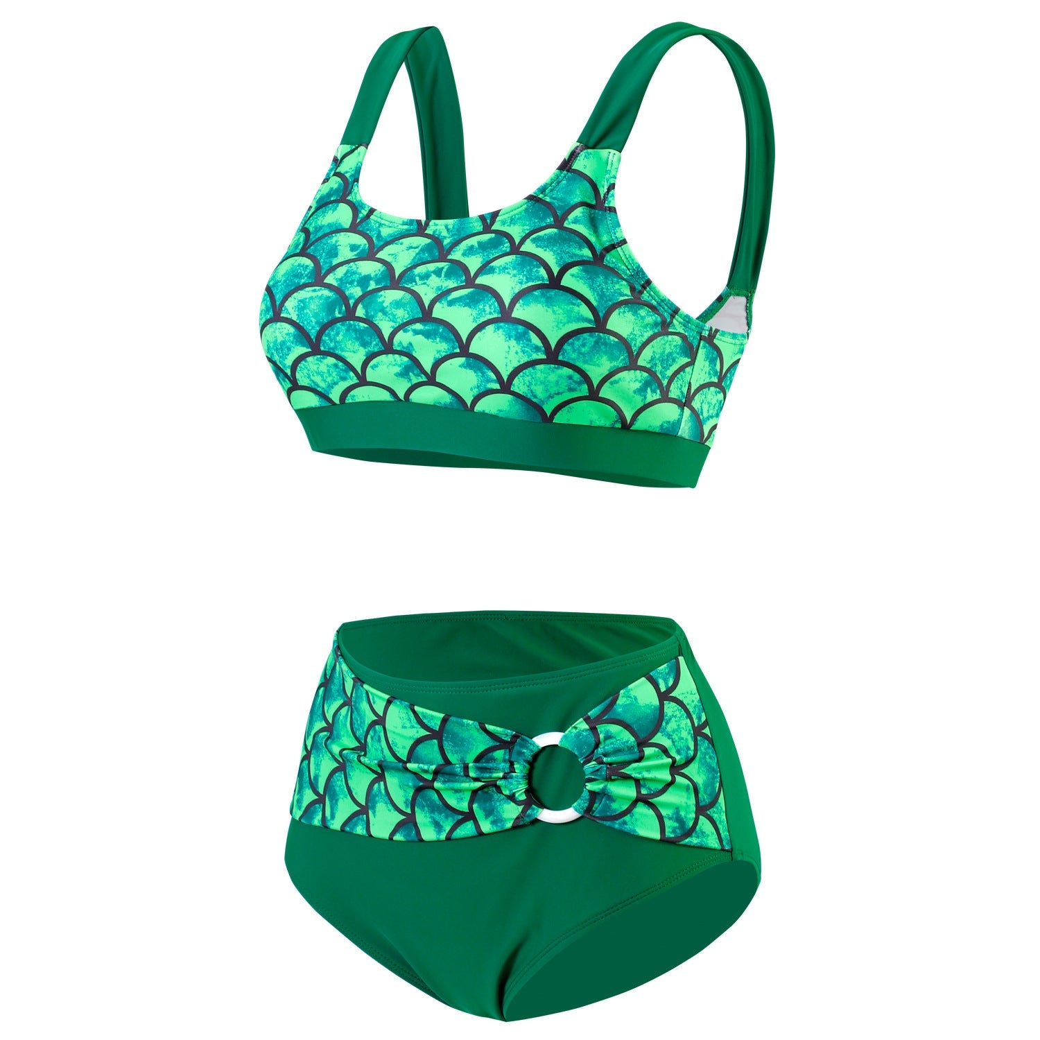 Ensemble de bikini taille haute pour femmes avec un design de bague raffiné Echo Archiv