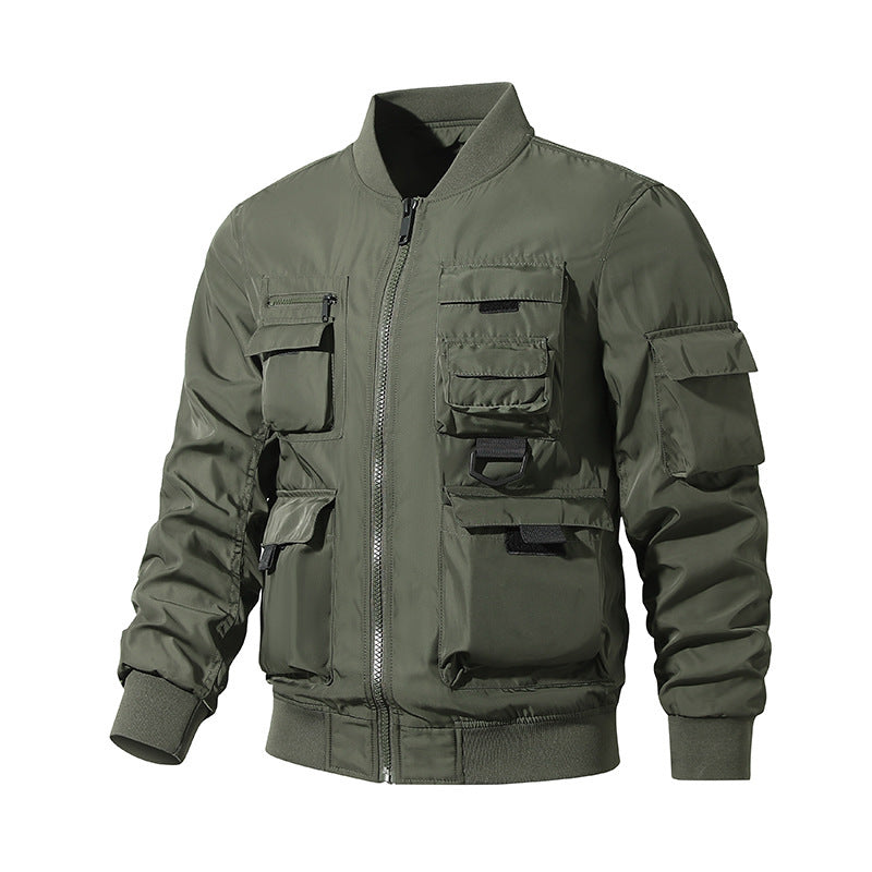 Veste bomber tactique multifonctionnelle pour hommes avec de nombreuses poches utilitaires et nylon robuste Echo Archiv