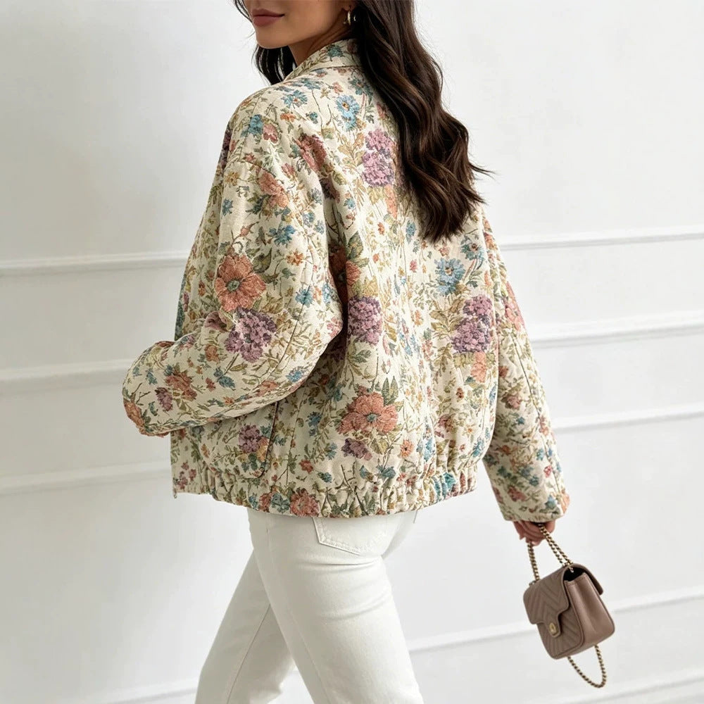 Veste à manches longues pour femmes avec boutons