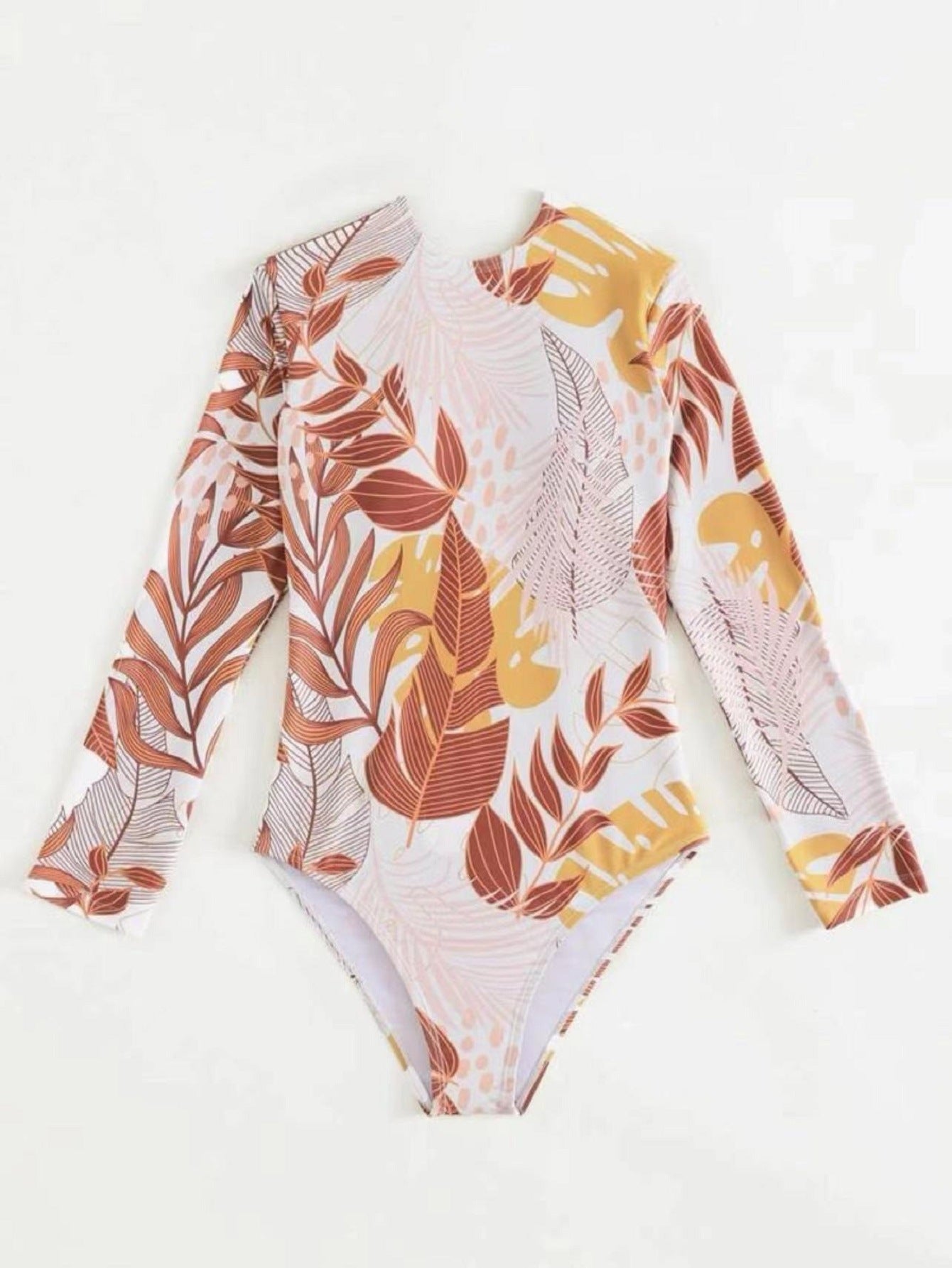 Maillot de bain à manches longues pour femmes avec design floral Echo Archive