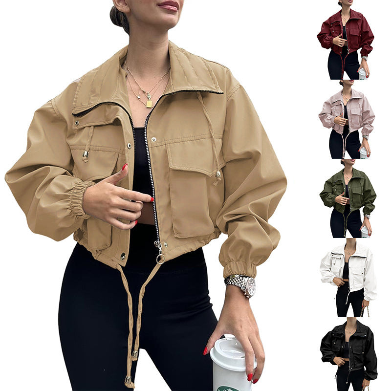 Veste courte féminine élégante et sportive