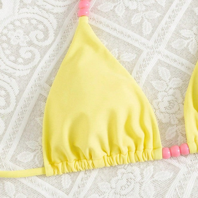 Bikini triangle femme avec accents colorés Echo Archiv