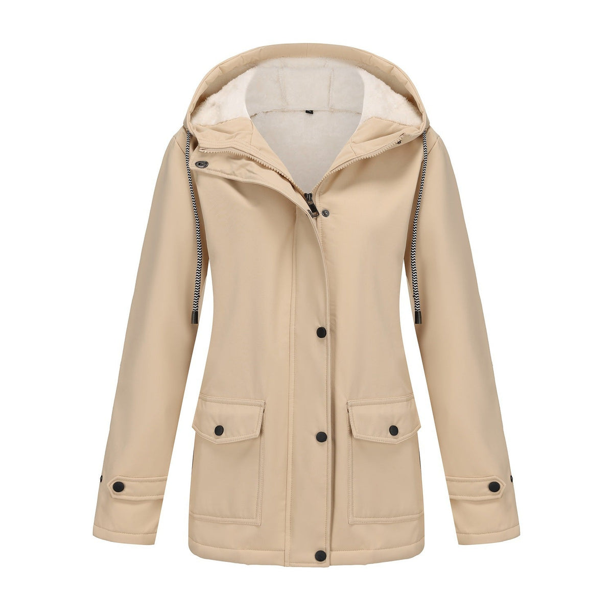 Veste d'extérieur à la mode pour femmes avec doublure en polaire