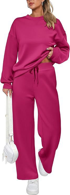 Ensemble de lounge pour femmes en French-Terry à deux pièces avec pull à col rond oversize et jogger taille haute Echo Archiv