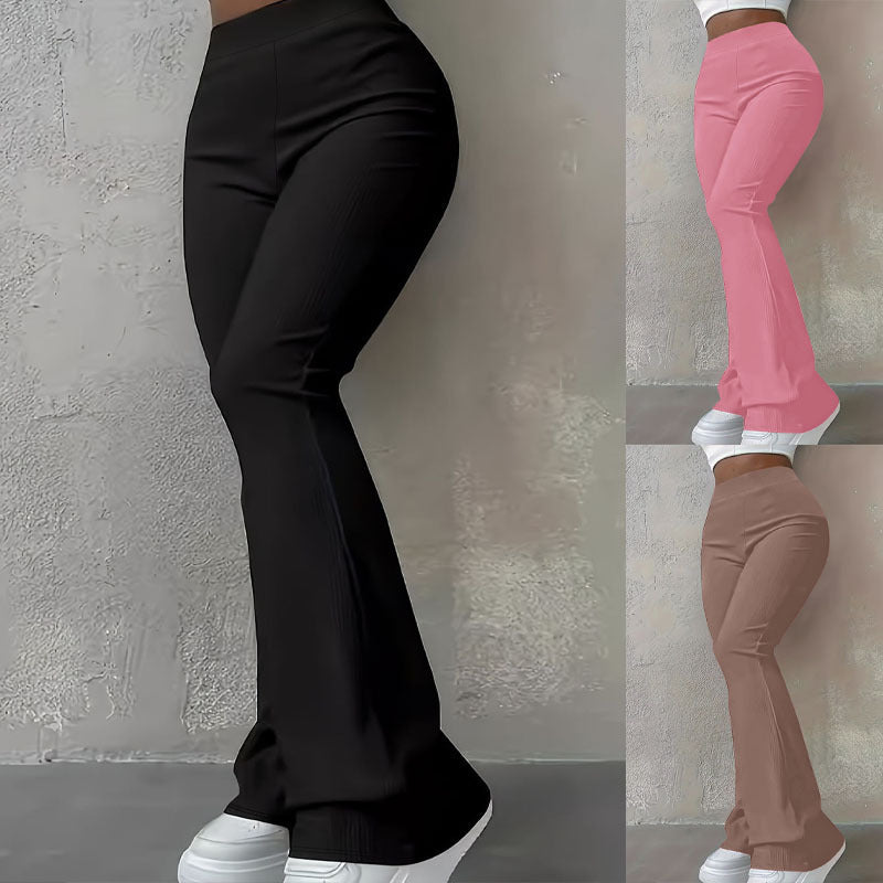 Pantalon Bootcut Taille Haute pour Femmes avec Coupe Sculptante Echoarchiv