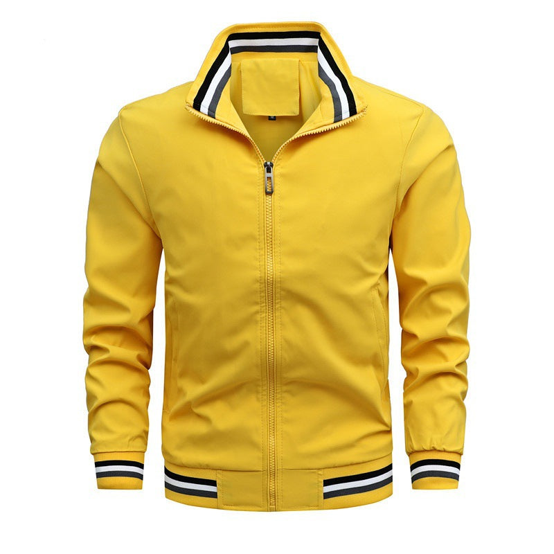 Veste bomber légère pour hommes avec col montant rayé Echo Archiv