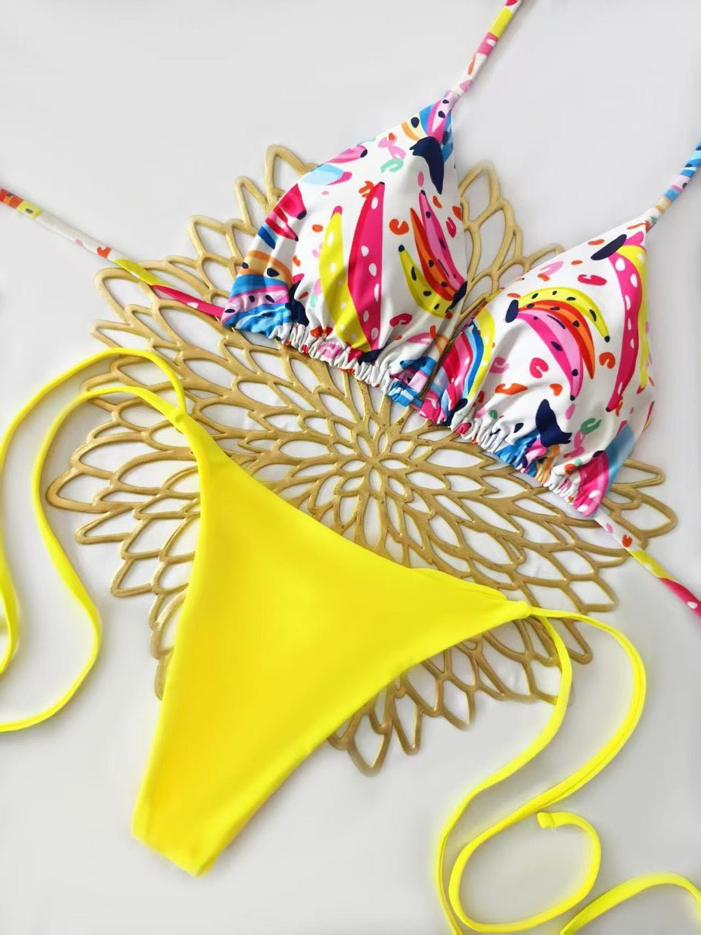 Bikini triangle pour femmes avec détail floral Echo Archiv