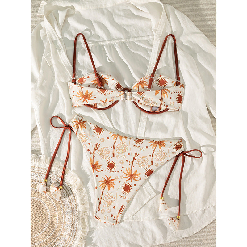 Bikini Push-Up pour femmes avec design floral R&B