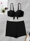 Ensemble de bikini taille haute pour femmes avec haut rembourré R&B