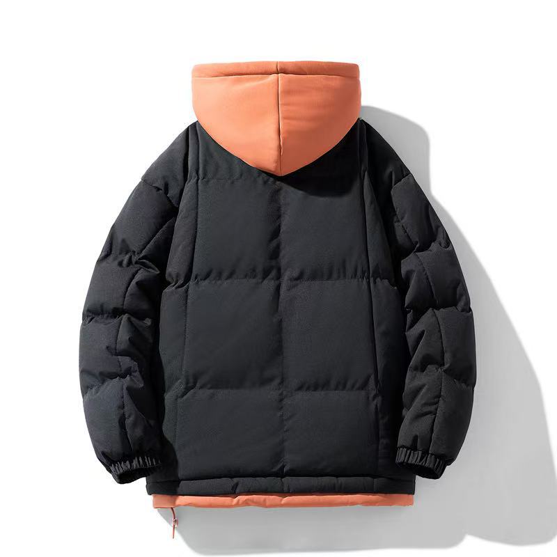 Veste de mi-saison matelassée pour homme avec capuche amovible