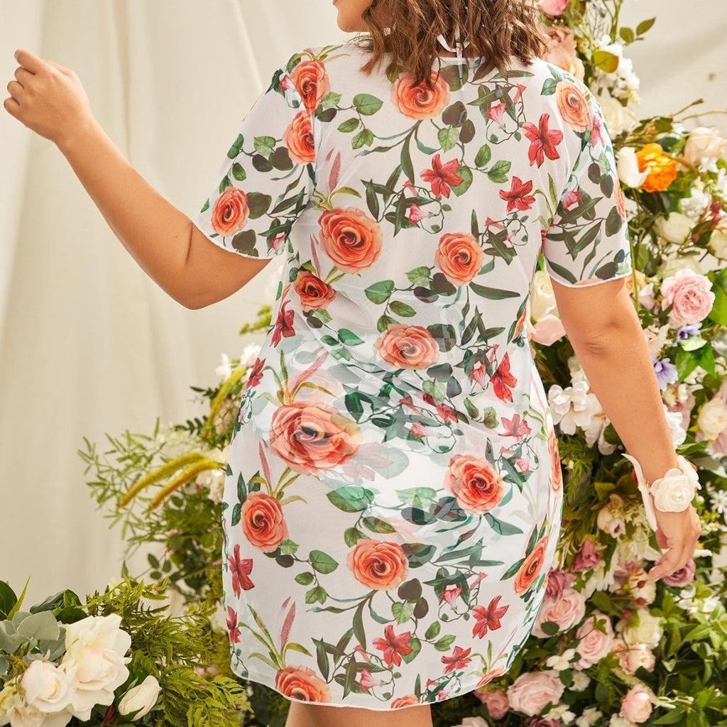 Robe d'été florale imprimée pour femmes Echo Archiv