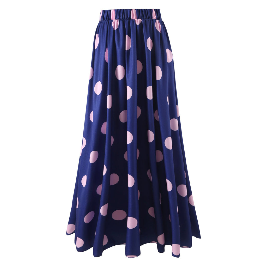 Jupe maxi femme à pois modernes Drune