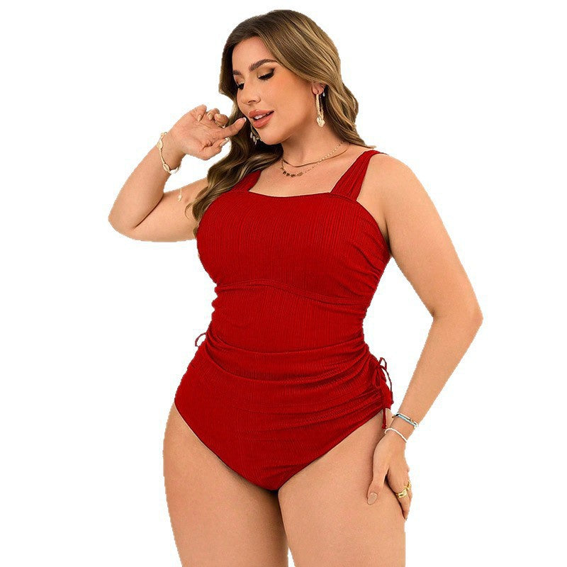 Maillot de bain une pièce élégant pour femmes avec des détails de volants tendance R&B