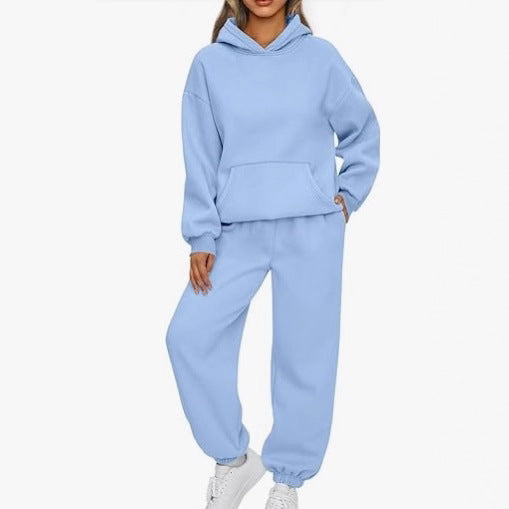 Ensemble confortable de sweat à capuche oversize et de jogging pour femmes en mélange de coton doux Echo Archiv
