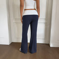 Pantalon de lounge large pour femmes avec taille haute et jersey stretch fluide Echo Archiv