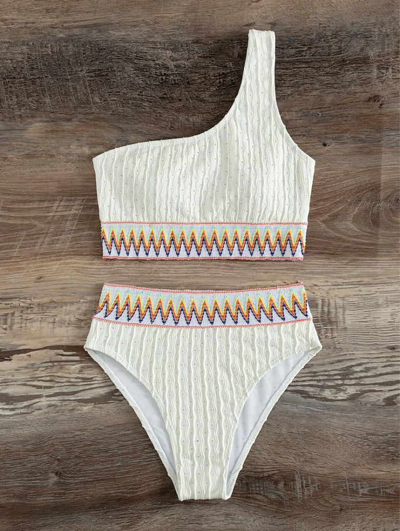 Ensemble de bikini à une épaule pour femmes Echo Archiv