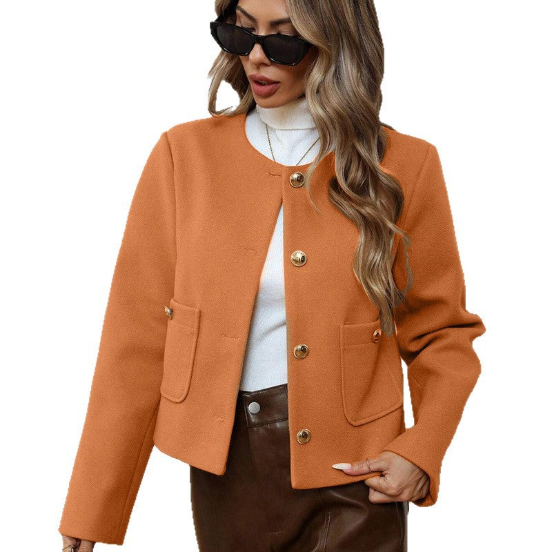 Veste Femme à la Mode avec Boutons Dorés