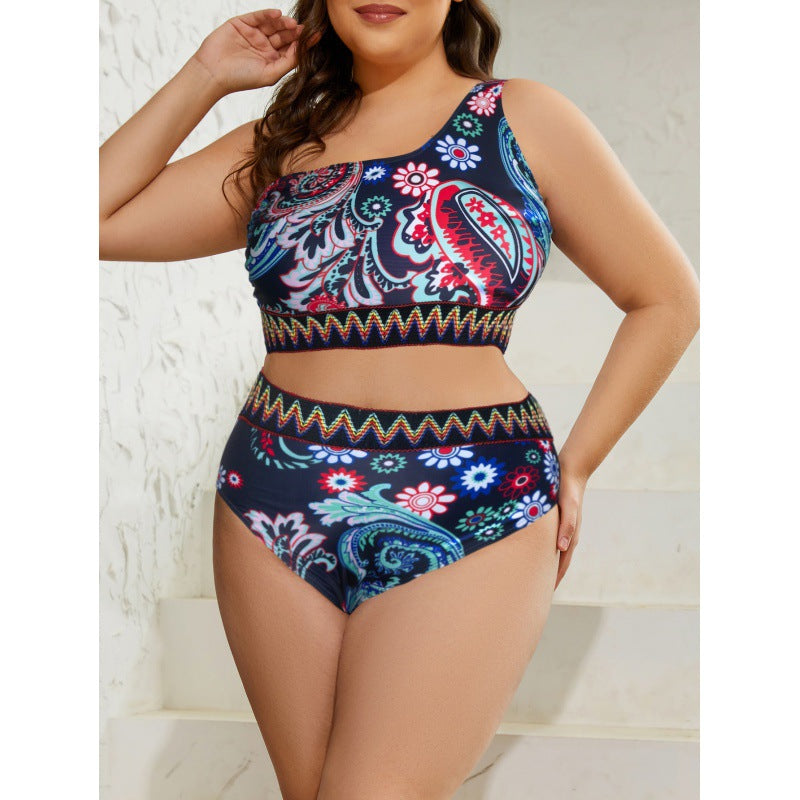 Bikini taille haute pour femmes avec ceinture rayée Echo Archiv