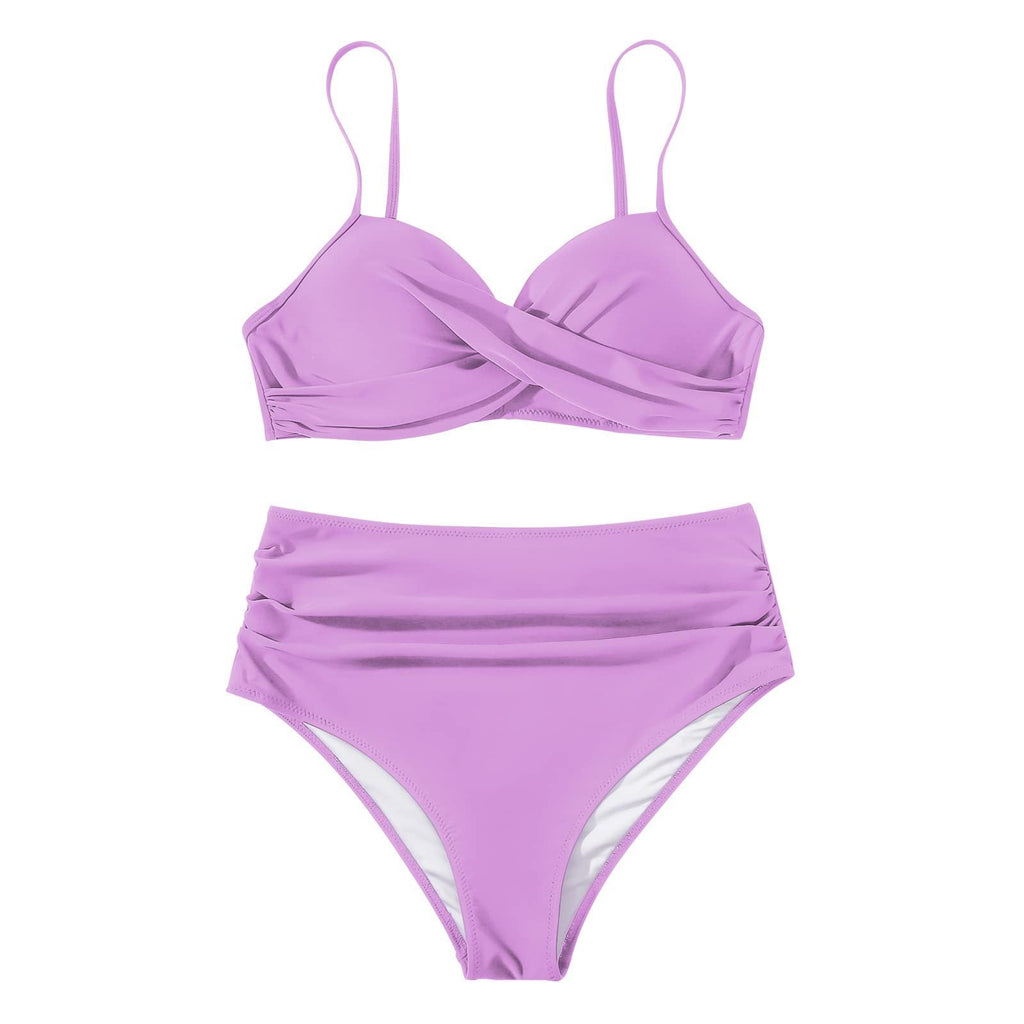 Ensemble de bikini taille haute pour femmes avec des volants raffinés Echo Archiv