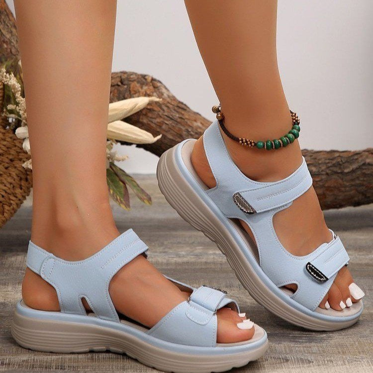 Sandales confortables pour femmes avec design de sangle ajustable et semelle antidérapante R&B