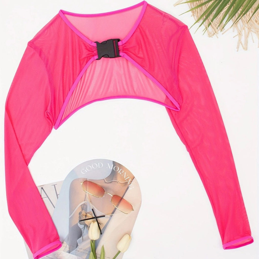 T-shirt à manches longues sportif pour femmes avec un cut-out stylé R&B
