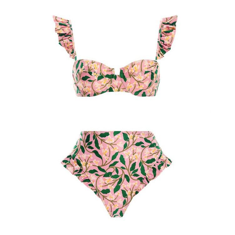 Jupe maxi femme avec motif floral et taille élastique Drune