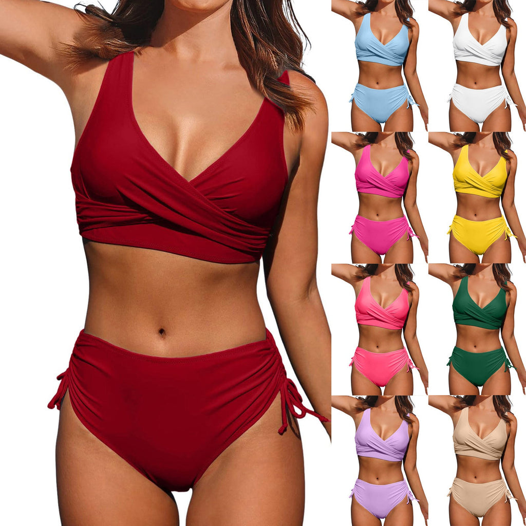 Ensemble de bikini wrap haut de gamme pour femmes avec culotte réglable R&B