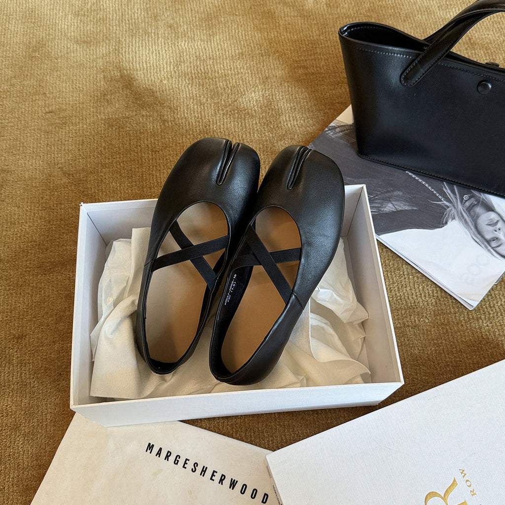 Ballerines Élégantes pour Femmes avec Bride Tendance et Semelle Intérieure Rembourrée R&B