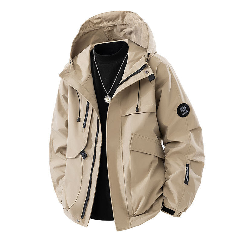 Veste de plein air imperméable pour hommes avec poches pratiques