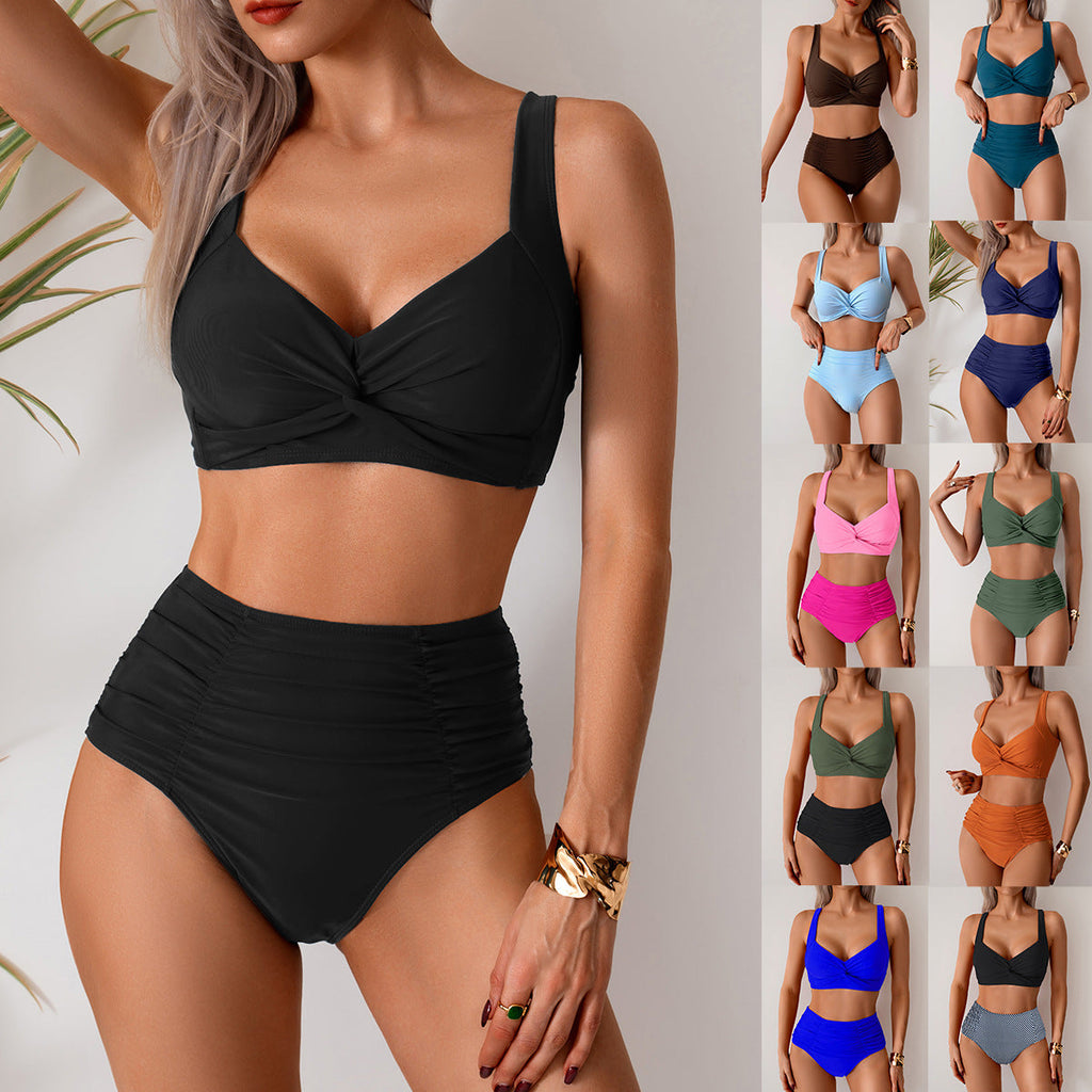 Bikini taille haute pour femmes avec un design twist à la mode Echo Archiv
