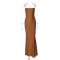 Robe maxi femme avec des bretelles fines et une coupe fluide Heidi-Mode