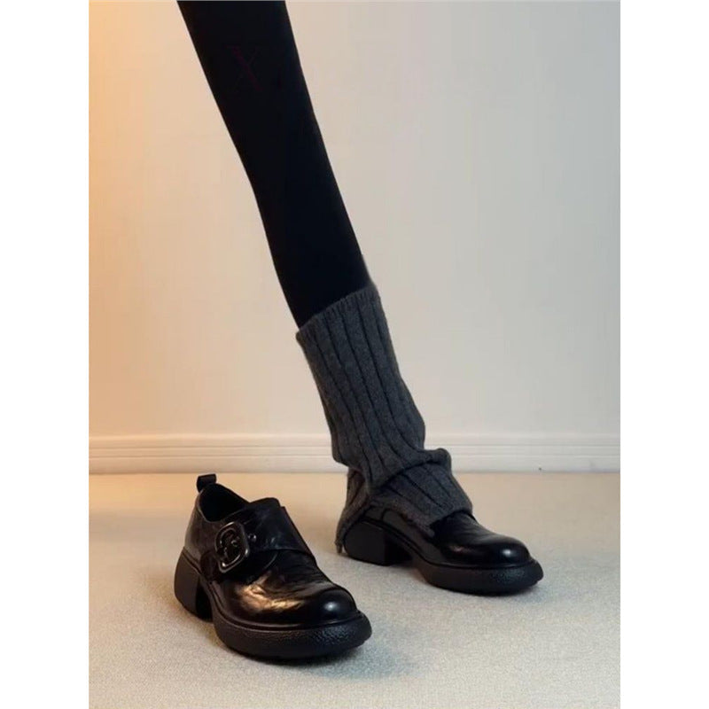 Mocassins élégants et confortables pour femmes avec boucles à la mode R&B