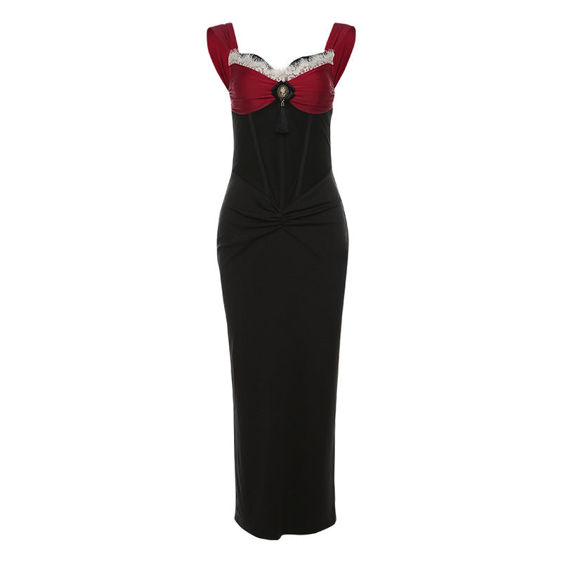 Robe maxi élégante pour femmes avec haut bustier décadent et détails ornés Heidi-Mode