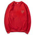 Sweat-shirt confortable pour femmes avec motif en cœur Echoarchiv