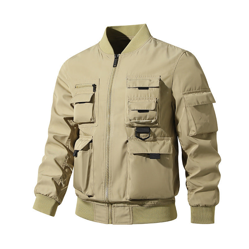 Veste bomber tactique multifonctionnelle pour hommes avec de nombreuses poches utilitaires et nylon robuste Echo Archiv