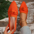 Ballerines à brides pour femmes avec détails en nœuds et tige respirante R&B